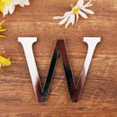 Silver Letter 3D Mirror Wall Sticker Alphabet For Birthday Wedding Decor
