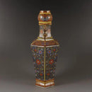 Chinese Antique Ceramic Vase Enamel Flower Bird Porcelain Decor