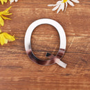 Silver Letter 3D Mirror Wall Sticker Alphabet For Birthday Wedding Decor