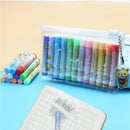 12PCS Small Column Eraser Set Cute Pencil Erasers For Students
