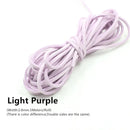 3MM 5M Faux Suede Leather Cord Flat Velvet Beading Thread Cord
