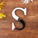 Silver Letter 3D Mirror Wall Sticker Alphabet For Birthday Wedding Decor