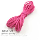 3MM 5M Faux Suede Leather Cord Flat Velvet Beading Thread Cord