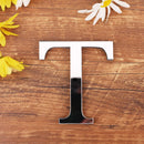 Silver Letter 3D Mirror Wall Sticker Alphabet For Birthday Wedding Decor