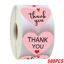 Thank You Stickers Round Envelope Seals For Gifts Party Scrapbooking
