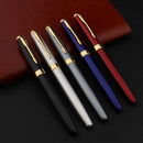 Metal Fountain Pen Black Gold Business Student Office Writing Gift