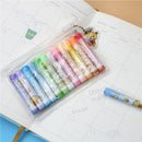 12PCS Small Column Eraser Set Cute Pencil Erasers For Students