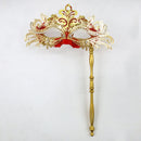 Venetian Masquerade Mask With Holding Stick For Womens Party