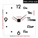 MCDFL Luxury 3D Wall Clock For Living Room Kitchen Bedroom Decor