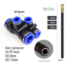 20cm Adjustable Garden Irrigation Nozzle Brass Misting Sprayer Tee