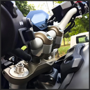 Handlebar Riser Clamp Extend Adapter For XSR900 Motorcycle Silver