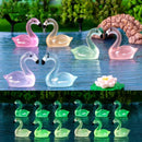 18Pcs Luminous Swan Aquarium Decor Glow In Dark Fish Tank Accessories