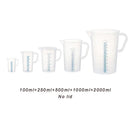 SHIMOYAMA Plastic Measuring Cup Transparent Liquid Measuring Jug Container