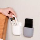 Wall Mounted Storage Box Organizer For Phone Remote Plug Holder Rack