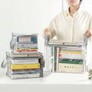 Foldable Book Box Transparent Waterproof Organizer For Home And Classroom