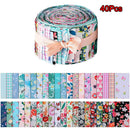 40Pcs Cotton Quilt Fabric Strips For Quilting Patchwork Craft