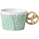Creative Ceramic Mug Cookie Design Tea Coffee Cup Set