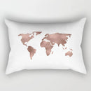 Nordic Pink Checkered Striped Cushion Pillowcase For Office Living Room