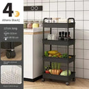 Multi-Layer Storage Rack Mobile Trolley For Kitchen Bedroom Bathroom Snacks