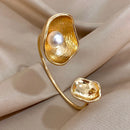 Greatera Stainless Steel Flower Cuff Bracelet Gold Floral Bangle Women