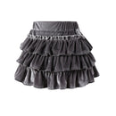 Girls Plaid Skirt Summer A-line High Waist College Style Short Skirt