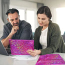 50Pcs Holographic Bubble Mailer Rose Red Padded Envelopes For Shipping