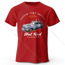 Custom Car Club T-Shirt Embossed Logo 100% Cotton Unisex Tee