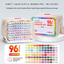 Languo 9pcs Acrylic Marker Pen Set Soft Brush Paint Pens For Art