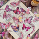 Vintage Butterfly Stickers 30pcs DIY Decorative Scrapbook Journal Labels