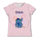 Girls Kawaii Stitch T-shirt Toddler Cartoon Tee Summer Short Sleeve