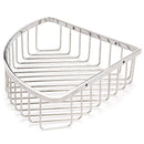 Stainless Steel Shower Corner Basket Wall Mounted Bathroom Storage Organizer