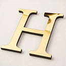 Golden Mirror Acrylic Wall Sticker Large 20cm DIY English Letters Decor