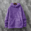 Men's Long Sleeve Crewneck Sweatshirt Thick Warm Coral Fleece