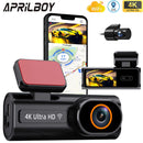 4K Car Dash Cam Front Mini WIFI DVR Night Vision GPS Optional Camera
