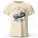 Custom Car Club T-Shirt Embossed Logo 100% Cotton Unisex Tee