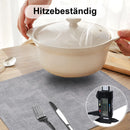 Kitinjoy Heat Resistant Placemats Waterproof Faux Leather Table Mats Easy Clean