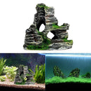 Artificial Moss Aquarium Decoration Ornament Rockery Cave Mountain View