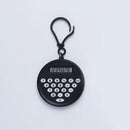 Mini Calculator Pendant Small Round Silent Button Portable Keychain