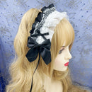 Lovely Sweet Anime Maid Cosplay Headband Lace Flower Hair Accessory
