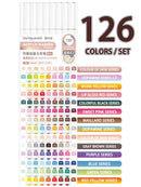 Languo 9pcs Acrylic Marker Pen Set Soft Brush Paint Pens For Art