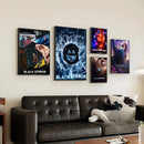 B-BLACK Mirror Wall Poster Self Adhesive For Bedroom Living Room Office