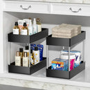 Under Sink Storage Organizer 2 Tier Drawer Rack For Bathroom Kitchen