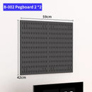Pegboard Wall Organizer Kit Modular Panels No-Punch Installation Craft Storage