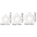 Nordic White Flower Vase Plastic Plant Pot Floral Arrangement Decor