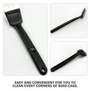 5pcs Bird Cage Cleaning Brush Stainless Steel Long Handle Bristles