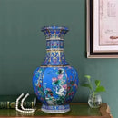 Chinese Antique Ceramic Vase Enamel Flower Bird Porcelain Decor