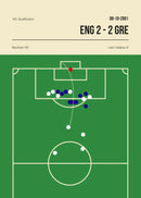 Football Canvas Wall Art Golden Goal Soccer Sports Poster Print