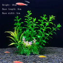 Artificial Aquarium Plants Green Plastic Underwater Fish Tank Decor