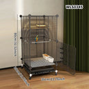 Birdcage Metal Mesh Parrot Pigeon Starling Villa Cage Acacia