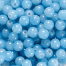 30 50pcs 6mm Glass Round Beads Colorful Spacer For Jewelry Making